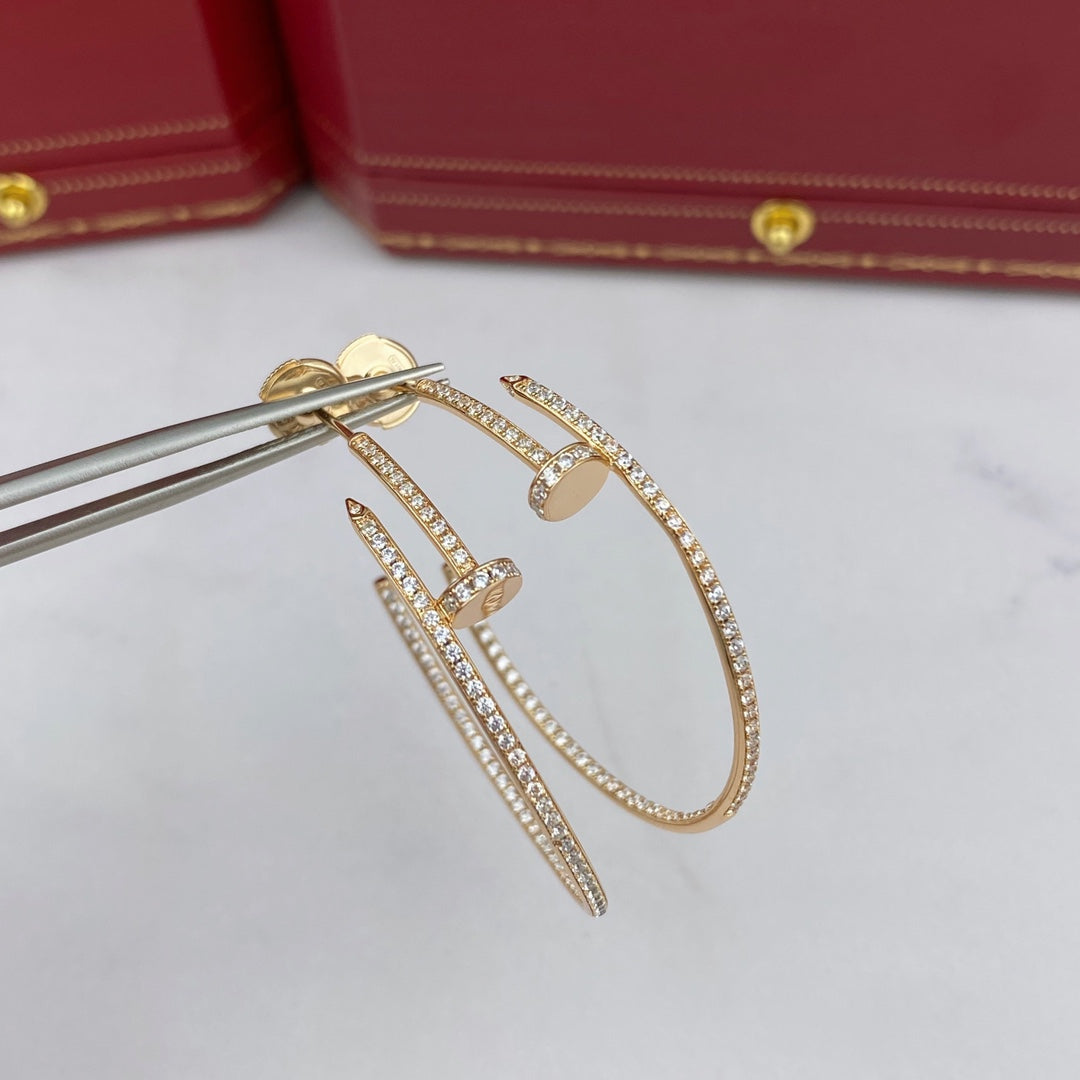 [ROYAL]JUSTE EARRINGS FULL DIAMONDS 1.8MM