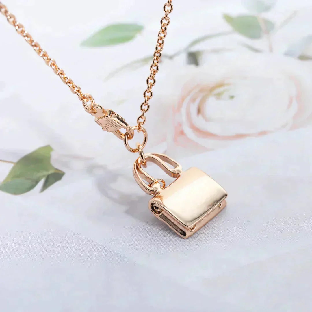 [ROYAL]AMULETTE PEDANT ROSE GOLD NECKLACE