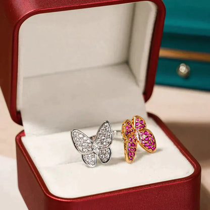 [ROYAL]TWIN BUTTERFLY DIAMOND RING