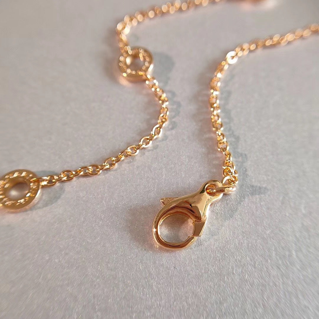 [ROYAL]ZERO 1 NECKLACE PINK GOLD