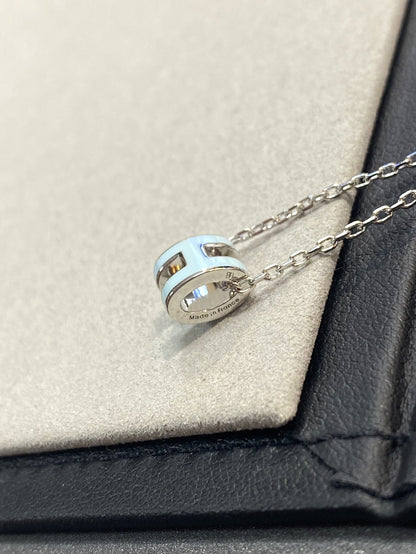 [ROYAL]POP H LIGHT BLUE NECKLACE