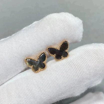 [ROYAL]BUTTERFLY DARK MOP  EARRINGS