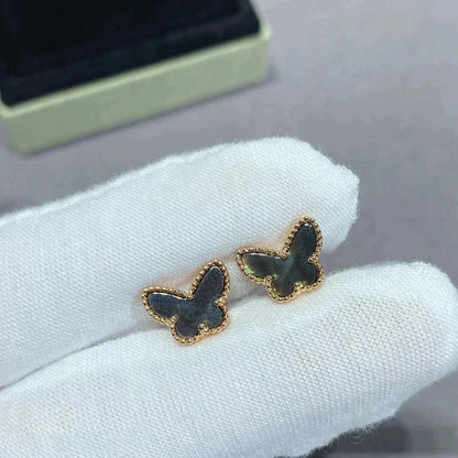 [ROYAL]BUTTERFLY DARK MOP  EARRINGS