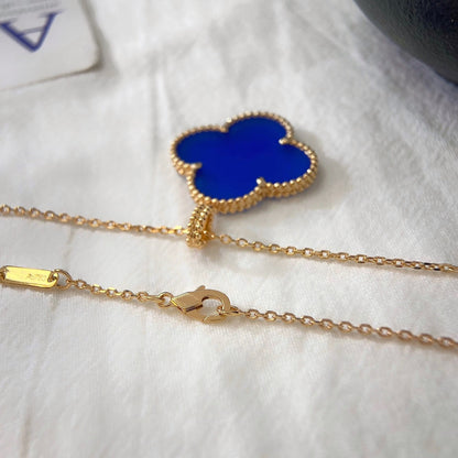 [Royal]CLOVER 25MM NECKLACE TURQUOISE ROSE GOLD