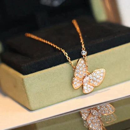 [ROYAL]BUTTERFLY DIAMOND NECKLACE