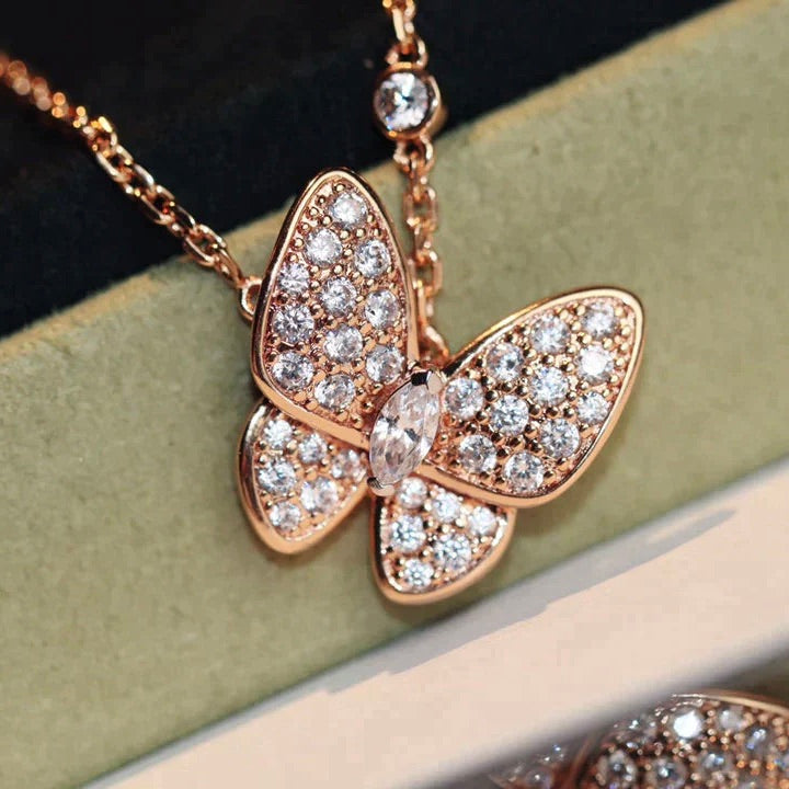 [ROYAL]BUTTERFLY DIAMOND NECKLACE