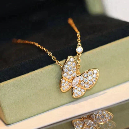 [ROYAL]BUTTERFLY DIAMOND NECKLACE