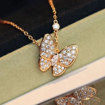 [ROYAL]BUTTERFLY DIAMOND NECKLACE