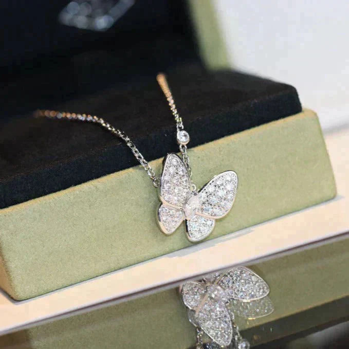 [ROYAL]BUTTERFLY DIAMOND NECKLACE