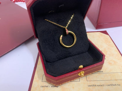 [ROYAL]JUSTE PINK DIAMOND NECKLACE