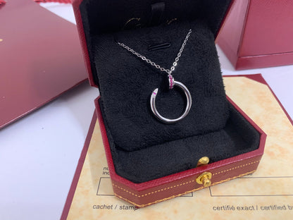 [ROYAL]JUSTE PINK DIAMOND NECKLACE