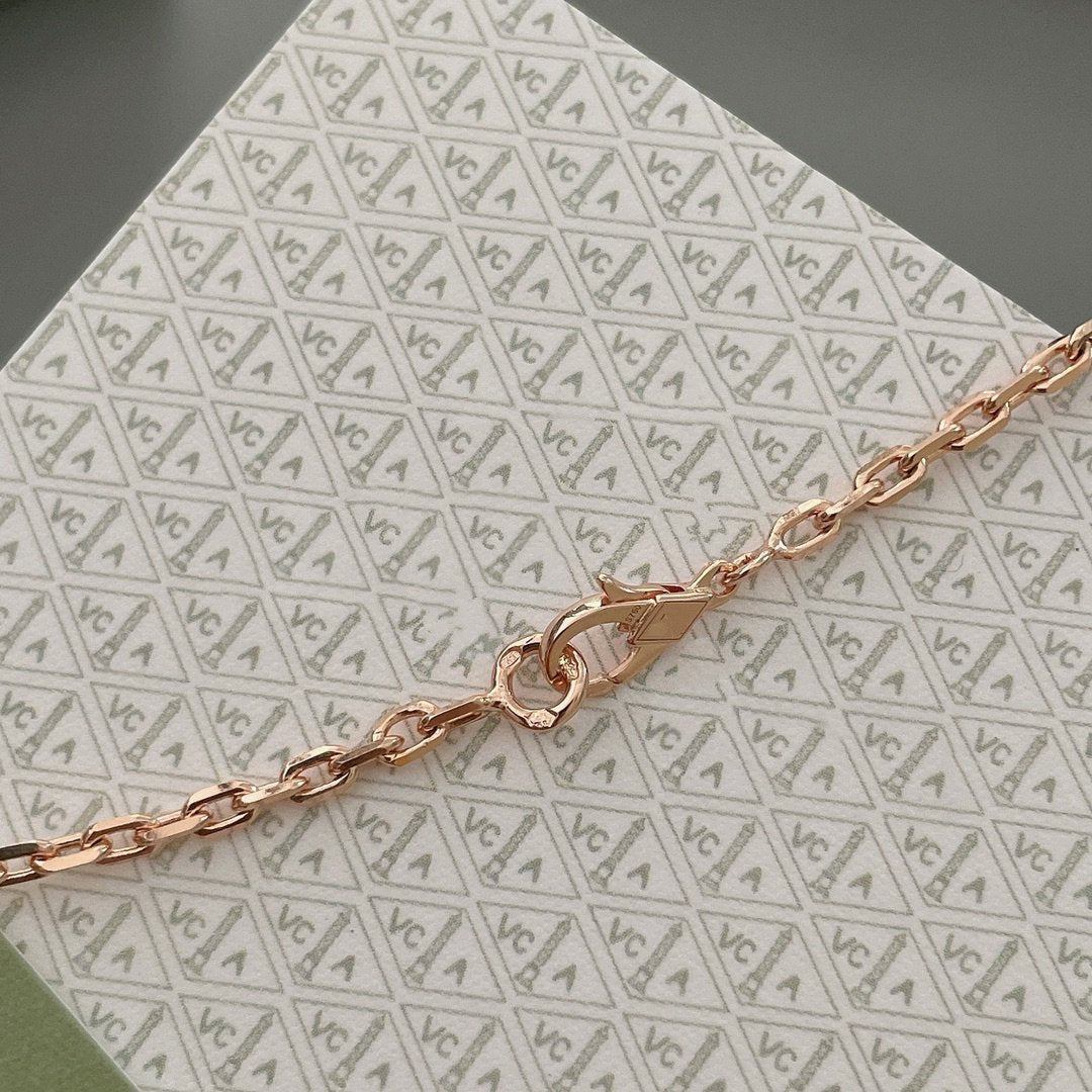 [ROYAL]LUCKY SPRING 15 MOTIFS ROSE GOLD NECKLACE