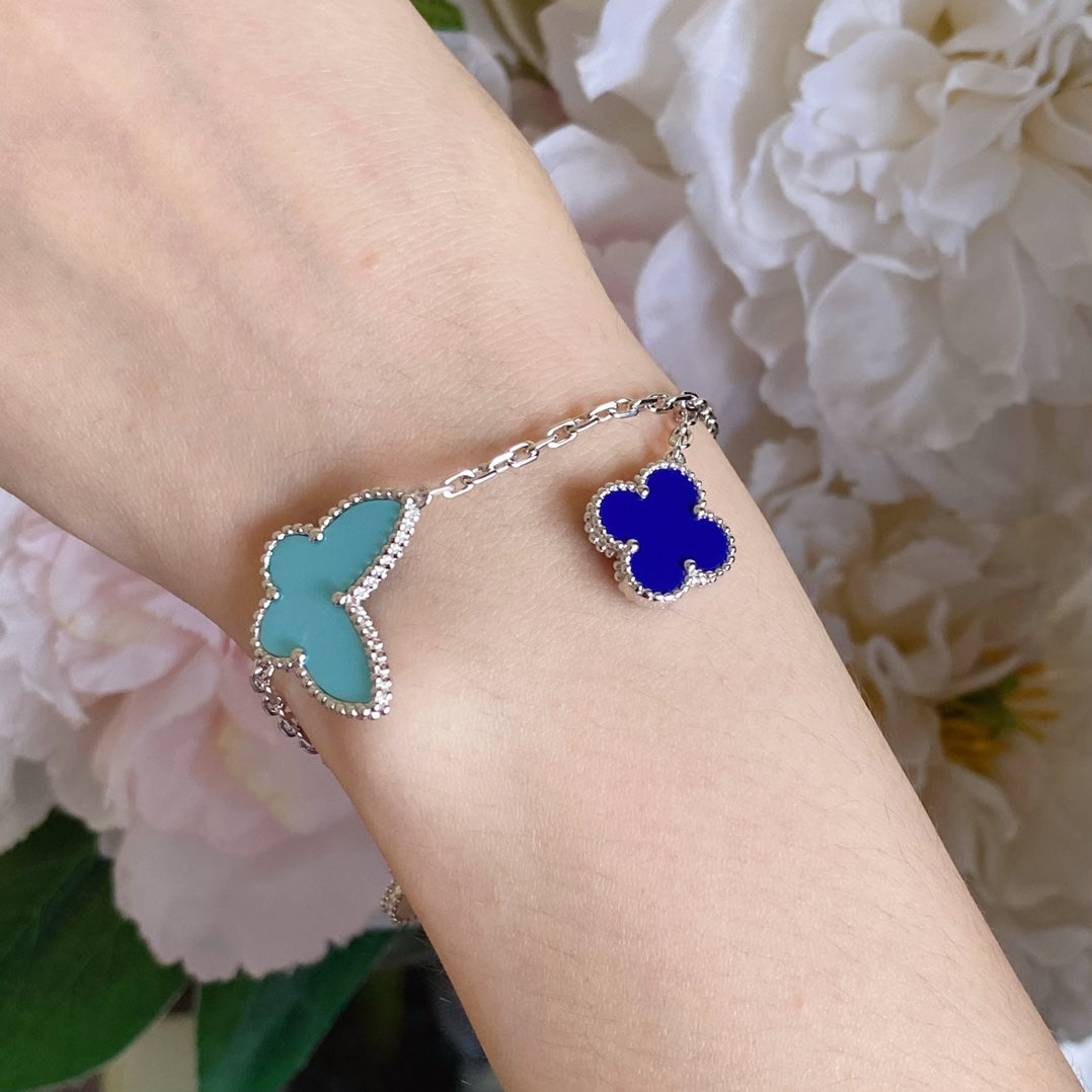 [ROYAL]LUCKY SPRING SILVER BRACELET 4 MOTIF