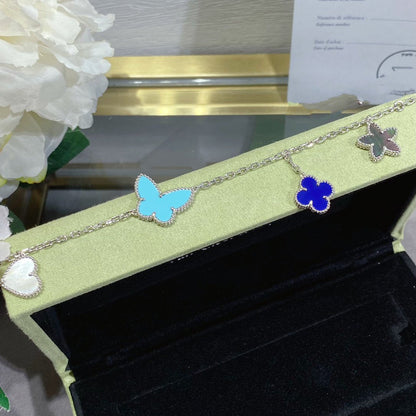 [ROYAL]LUCKY SPRING SILVER BRACELET 4 MOTIF