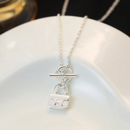 [ROYAL]POP H PEDANT SILVER NECKLACE