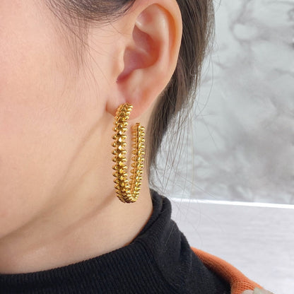 [ROYAL]CLASH LARGE HOOP EARRINGS