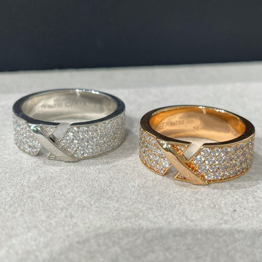 [LUXE]LIENS EVIDENCE RING AUS ROTGOLD MIT DIAMANTEN