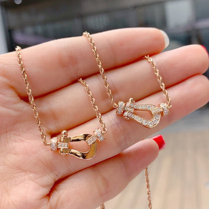 [ROYAL]FORCE 10 PINK GOLD DIAMOND NECKLACE