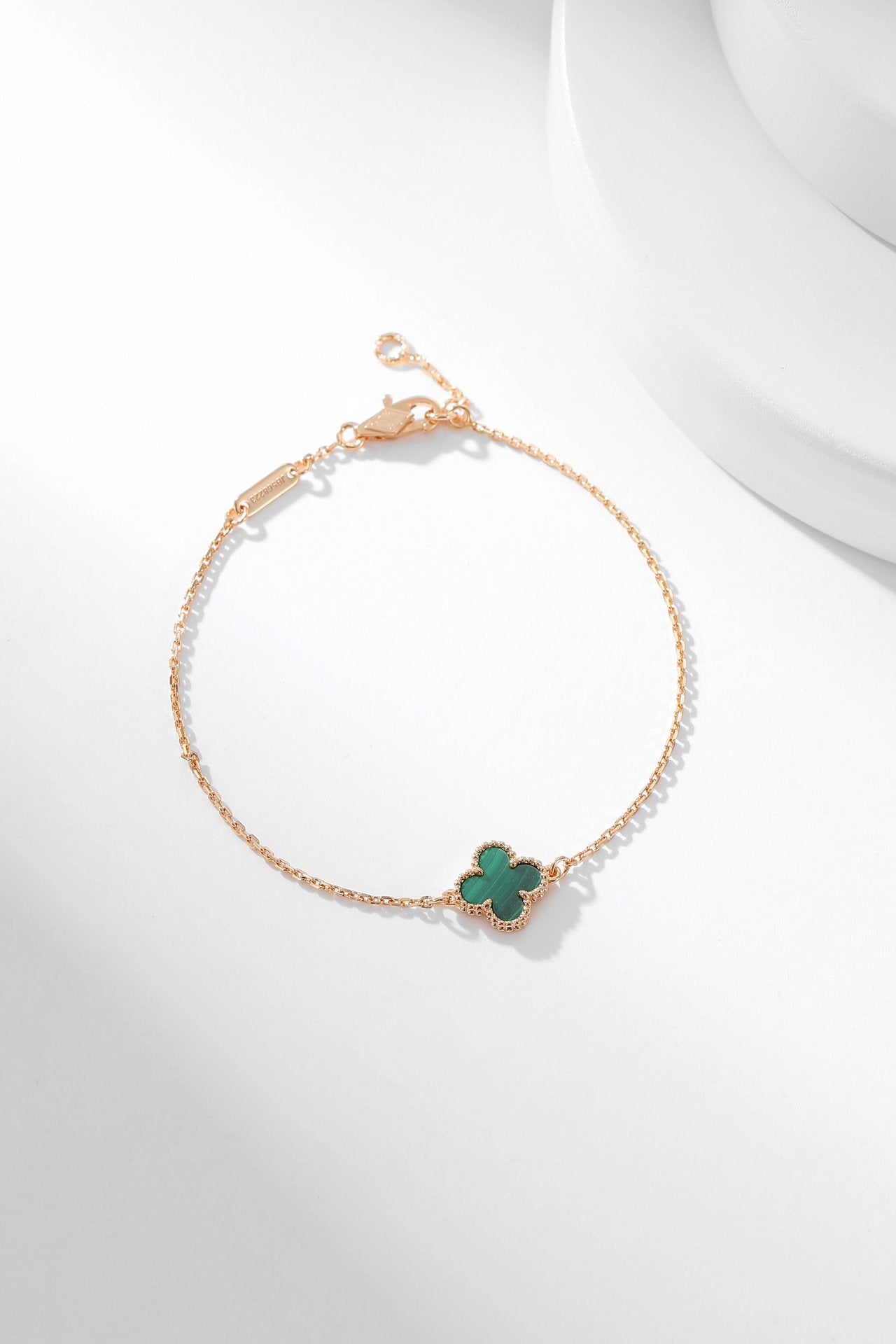 [ROYAL]CLOVER BRACELET MALACHITE 1 MOTIF