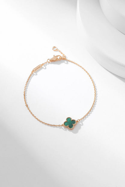 [ROYAL]CLOVER BRACELET MALACHITE 1 MOTIF