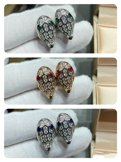 [ROYAL]SERPENT DIAMOND STUD EARRINGS