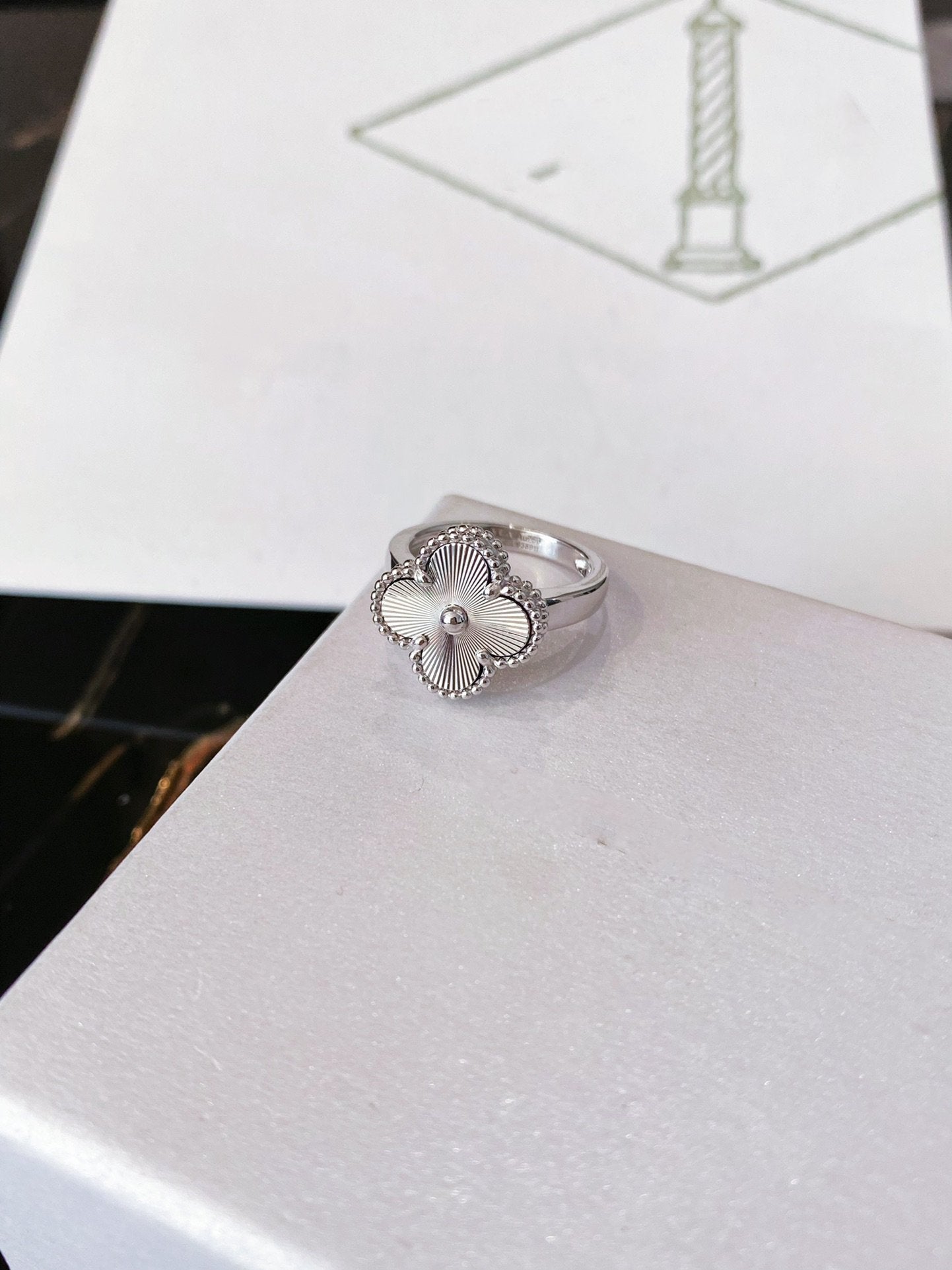 [ROYAL]CLOVER SILVER RING