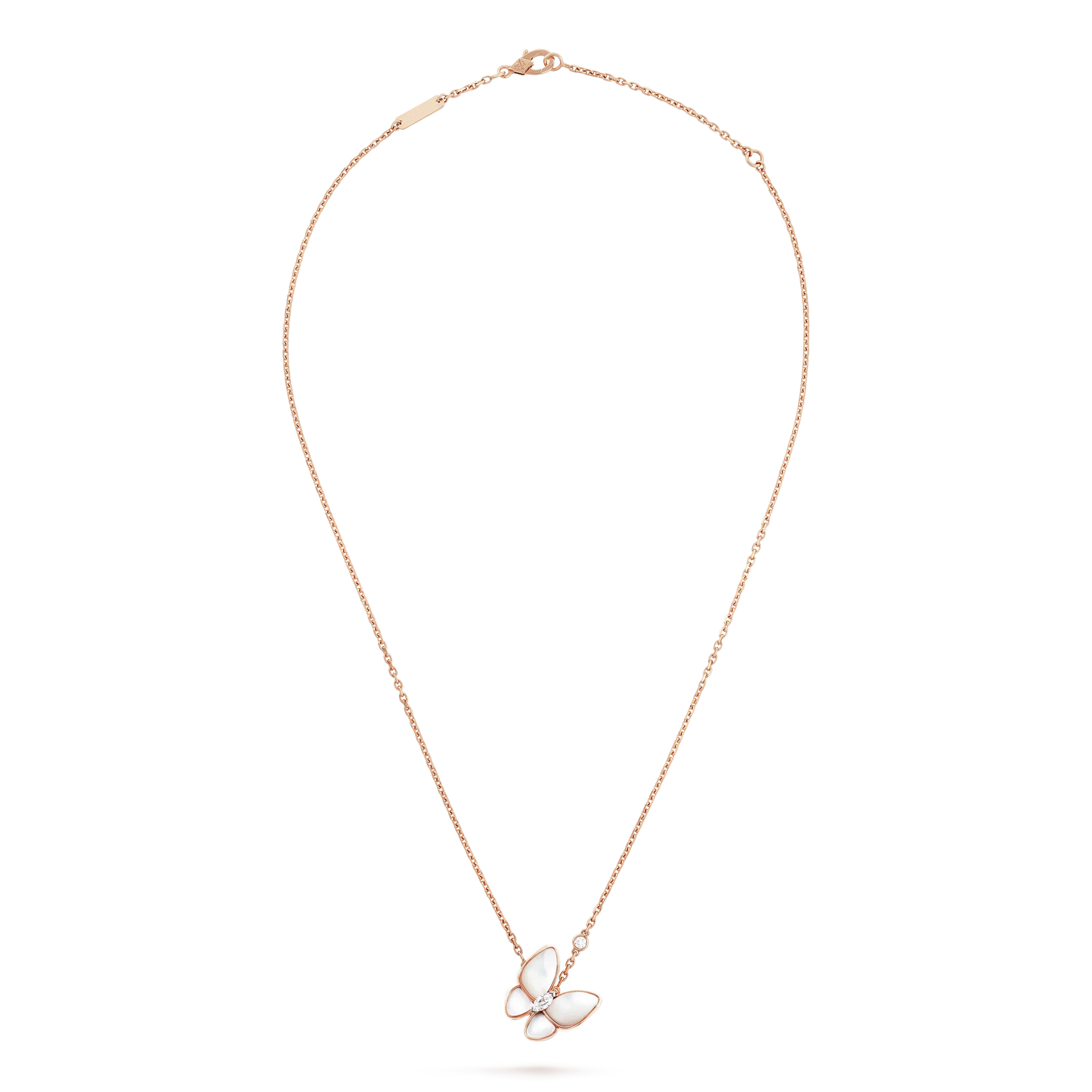 [ROYAL]BUTTERFLY MOP DIAMOND NECKLACE