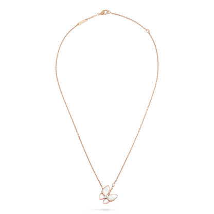 [ROYAL]BUTTERFLY MOP DIAMOND NECKLACE