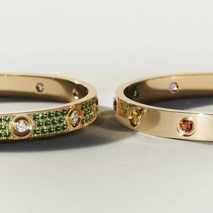 [Royal&Vicky]Classic 6.1mm Love Bracelet 10-Diamond Multicolor