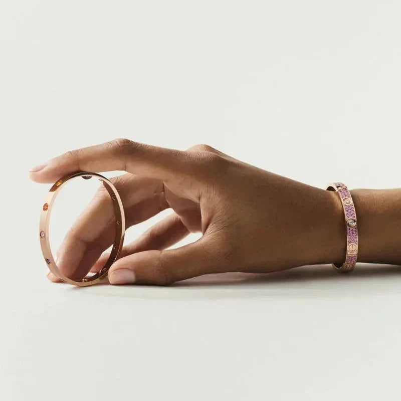 [Royal&Vicky]Classic 6.1mm Love Bracelet 10-Diamond Multicolor