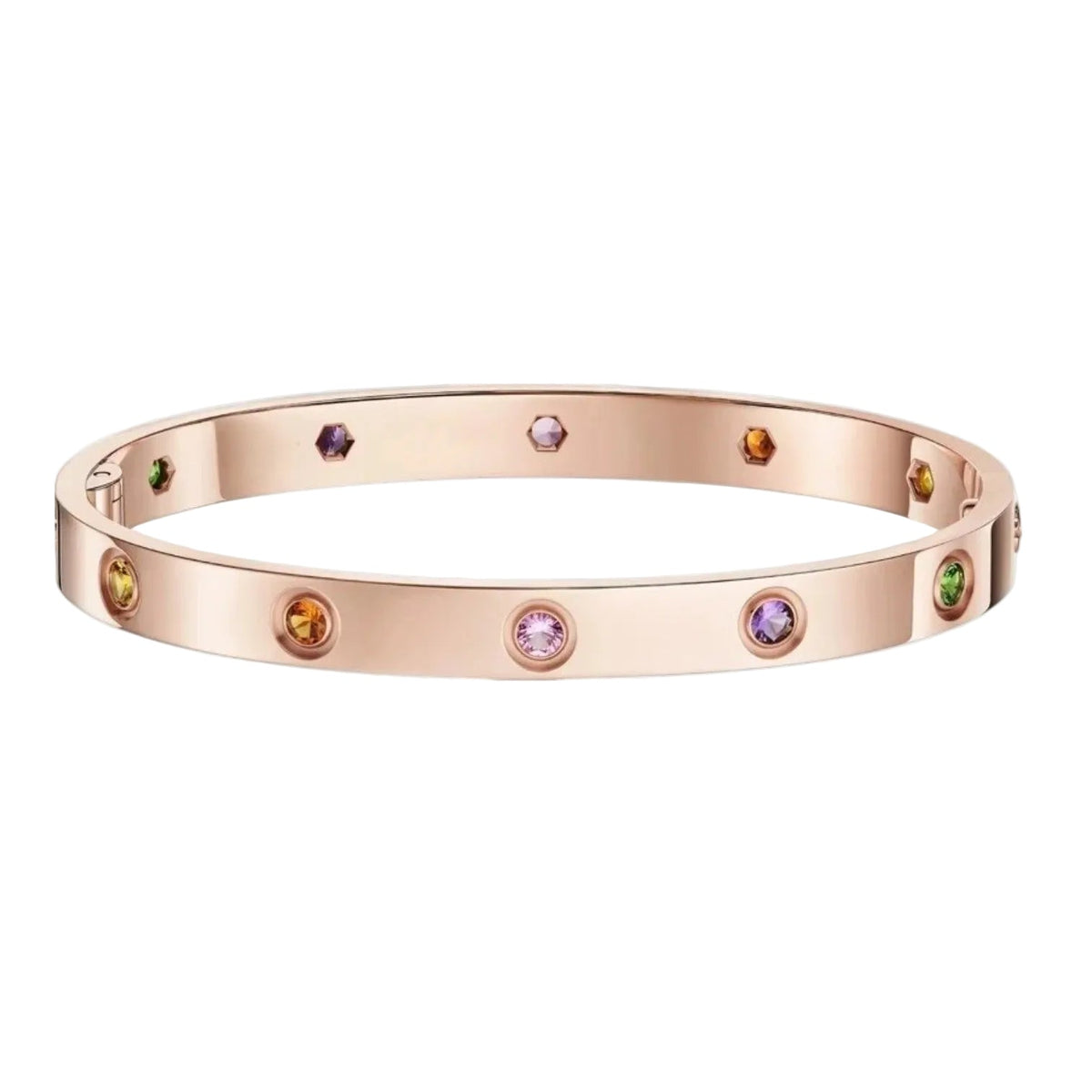 [Royal&Vicky]Classic 6.1mm Love Bracelet 10-Diamond Multicolor