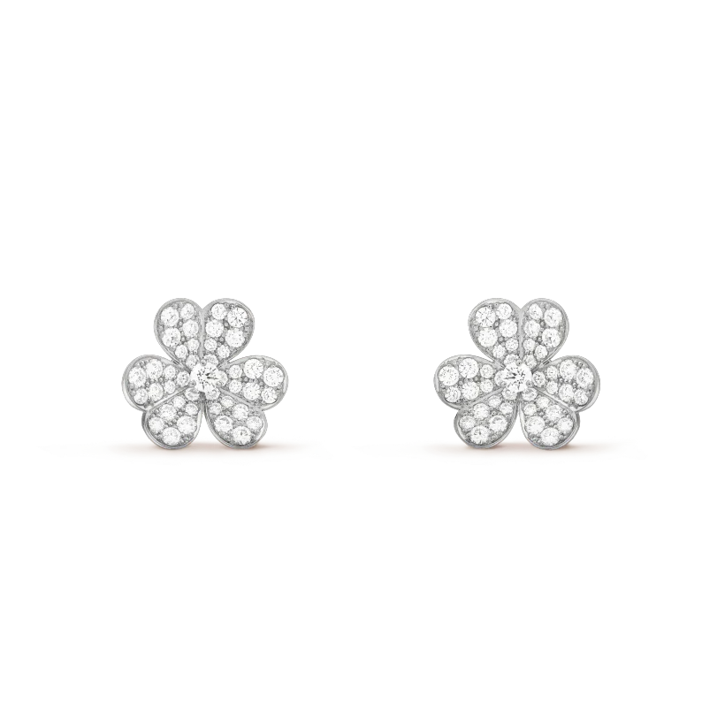 [ROYAL]CLOVER COMOS DIAMOND EARRINGS SILVER