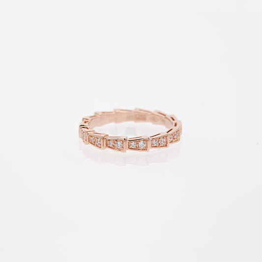 [LUXE]SERPENTI RING ROTGOLD DIAMANT GEPAPERT 3MM