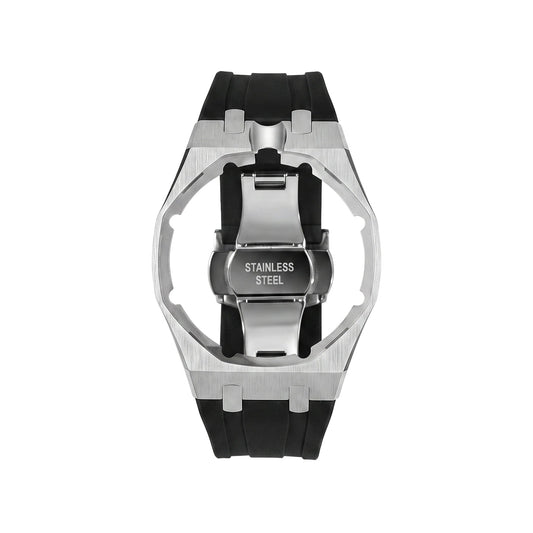 Royal&Vicky Strap Exclusive Steel Case & Silicone Strap With Cradle