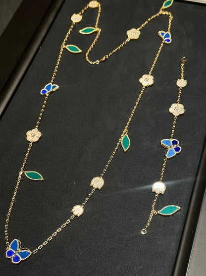 [Royal&Vicky ]LUCKY SPRING GOLD  MOTIFS  NECKLACE