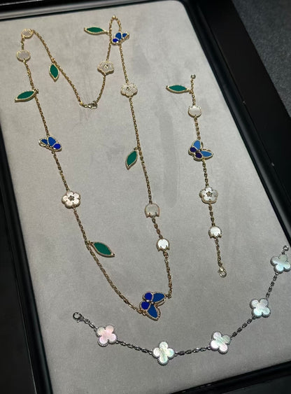 [Royal&Vicky ]LUCKY SPRING GOLD  MOTIFS  NECKLACE