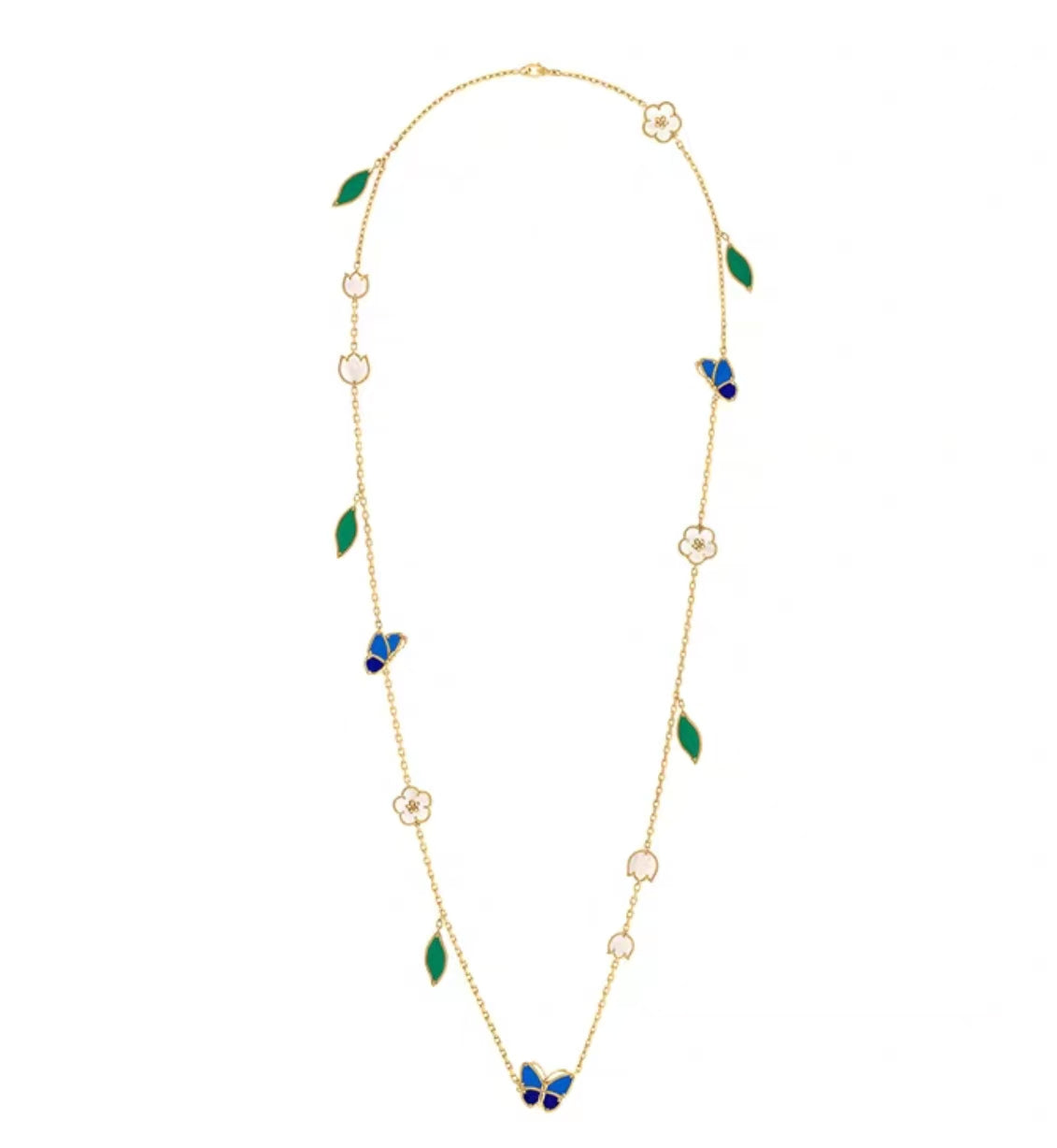 [Royal&Vicky ]LUCKY SPRING GOLD  MOTIFS  NECKLACE