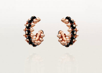 [Royal&Vicky]CLASH COLLECTION AGATE CHALCEDONY STUD EARRINGS