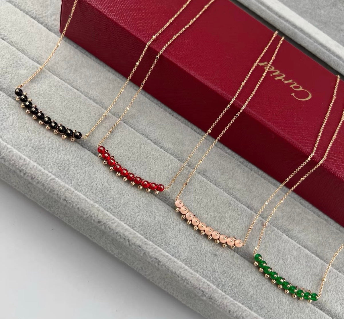 [：Royal&Vicky]CLASH COLLECTION AGATE CHALCEDONY STUD NECKLACE