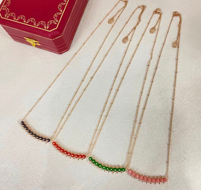 [：Royal&Vicky]CLASH COLLECTION AGATE CHALCEDONY STUD NECKLACE
