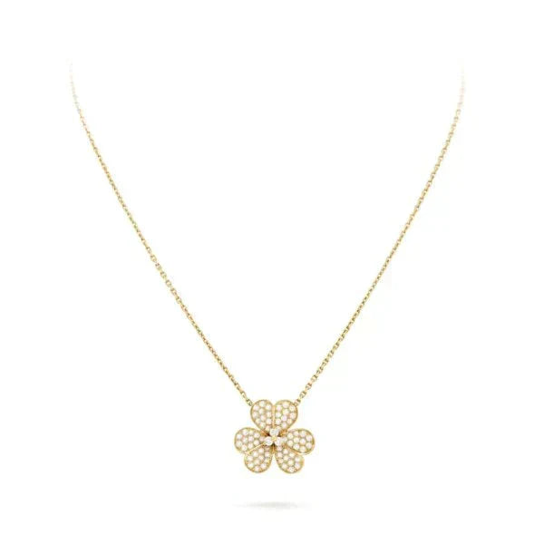 [ROYAL]FLOWER DIAMOND NECKLACE