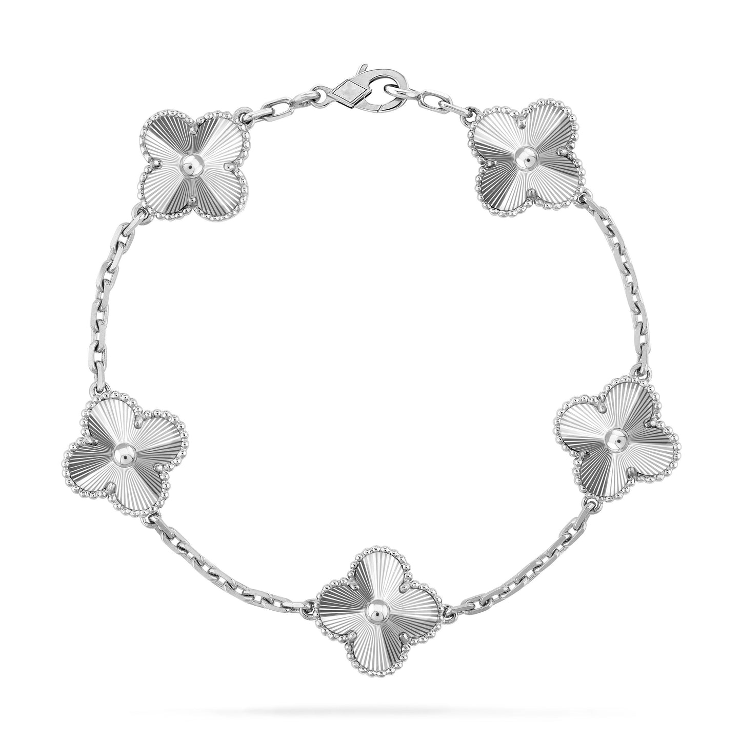 [ROYAL]CLOVER SILVER 5 MOTIFS BRACELET