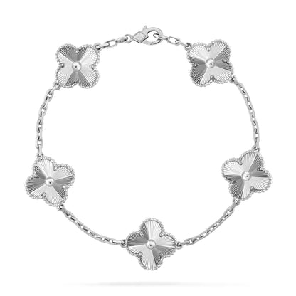 [ROYAL]CLOVER SILVER 5 MOTIFS BRACELET