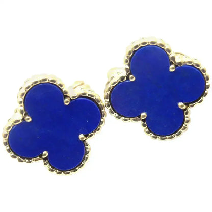 [ROYAL]CLOVER MINI 9.5MM TURQUOISE EARRINGS