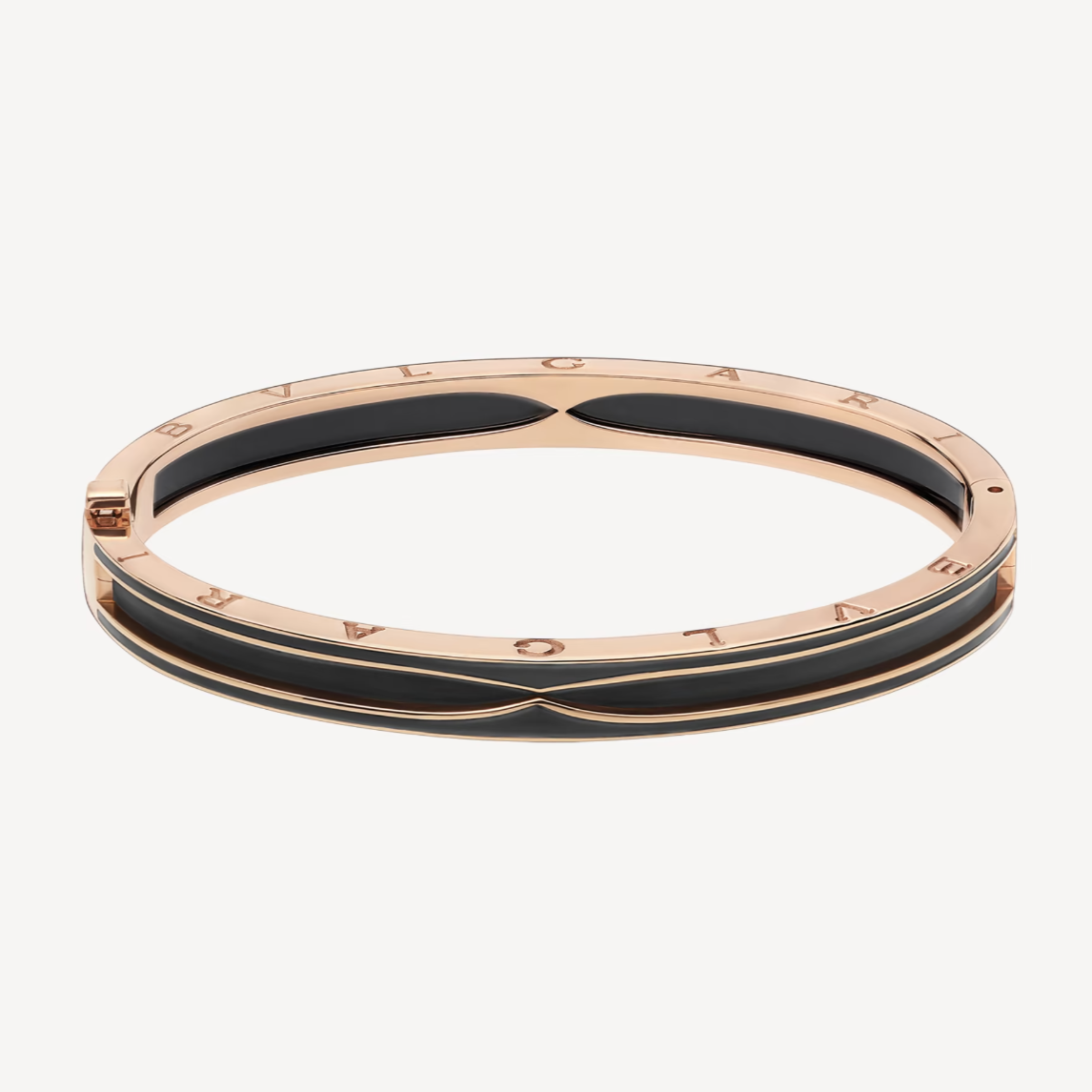 [ROYAL]ZERO 1 PINK GOLD WITH MATTE BLACK CERAMIC BRACELET