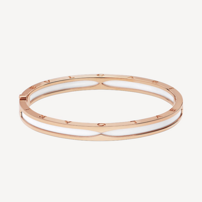 [ROYAL]ZERO 1 PINK GOLD WITH WHITE CERAMIC BRACELET