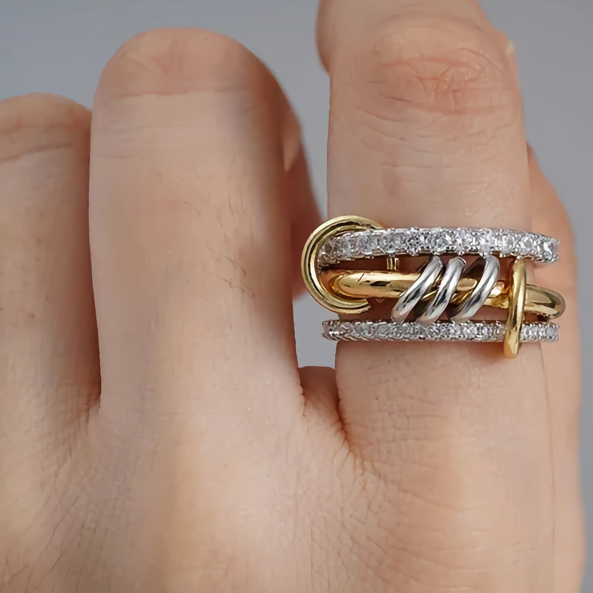 [Royal&Vicky]Cosette Diamant-Stapelring