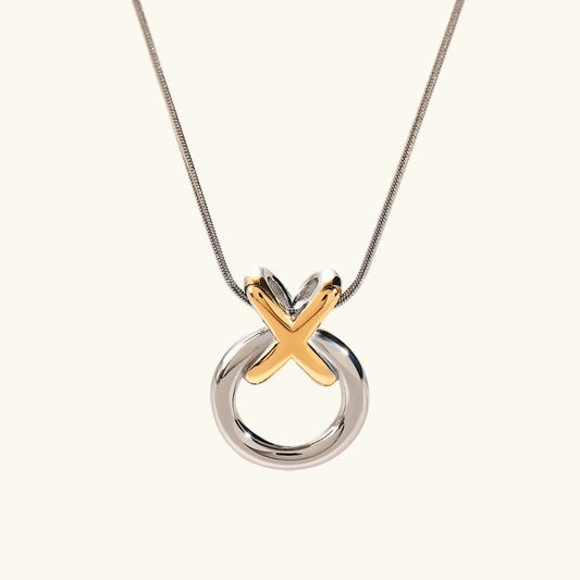 [Royal&Vicky]Mirabelle Ring Knot Necklace