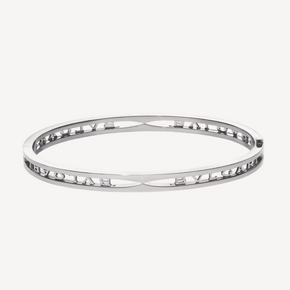 [ROYAL]ZERO 1 SPIRAL LOGO SILVER BRACELET