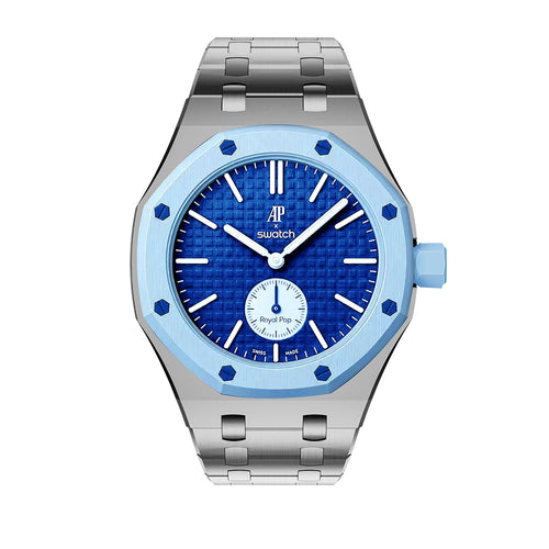 Oak Pop Exclusive Silver Steel Strap